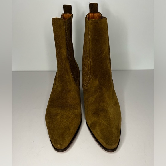 AMELYA LEATHER ANKLE BOOTS WITH ELASTIC - Picture 3 of 5